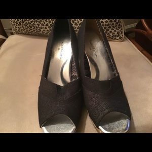 Black Shimmer Wedges